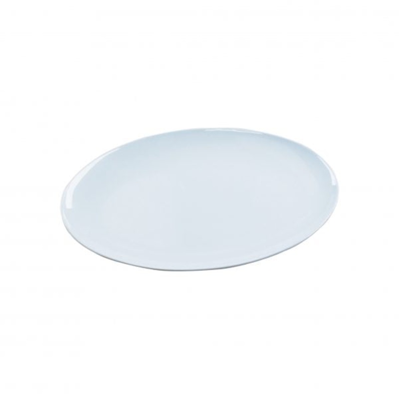 Melamine Coupe Oval Platter - 360mm, White: Pack of 12