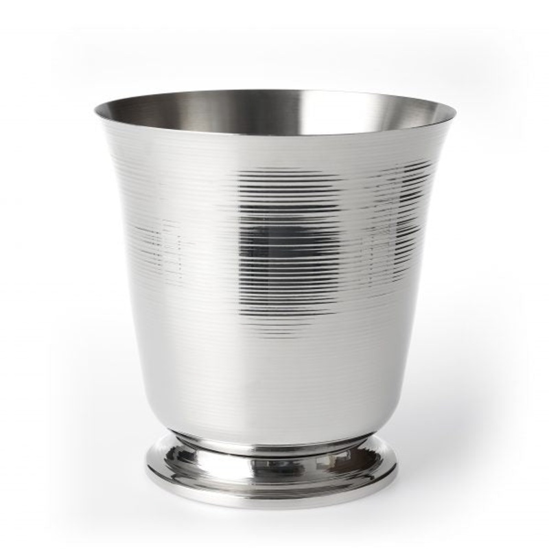Wine Bucket Ribbed Effect 1 Bottle 18-10 Footed - 220mm: Pack of 1