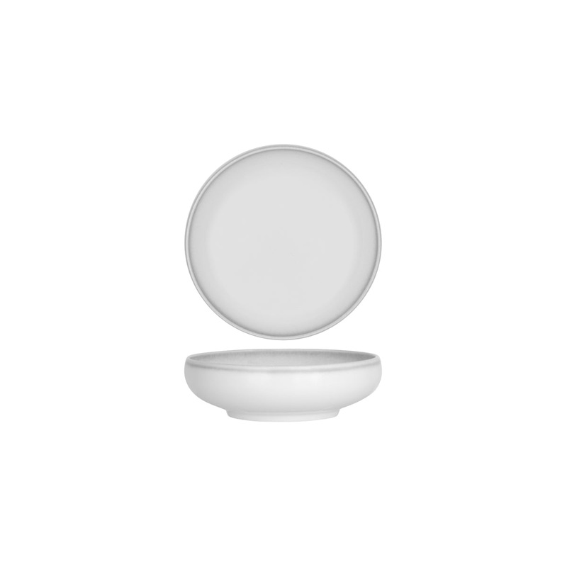 Bistro Round Deep Coupe Bowl 185mm Frosted Steel: Pack of 4